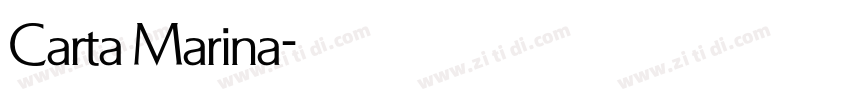 Carta Marina字体转换